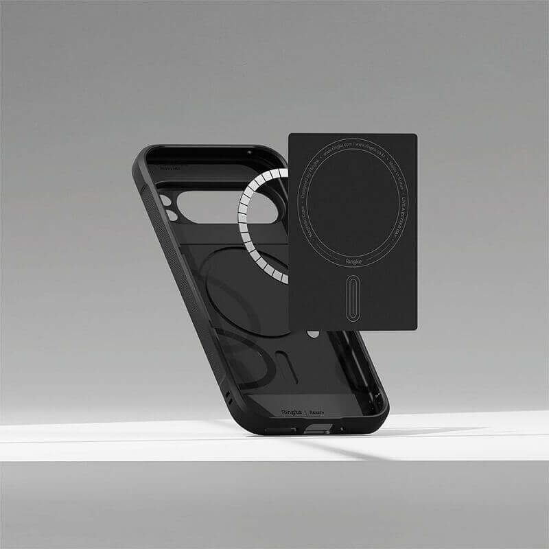 Magsafe Силиконов Калъф за Google Pixel 9 Pro, Ringke Onyx Case, Черен (4)