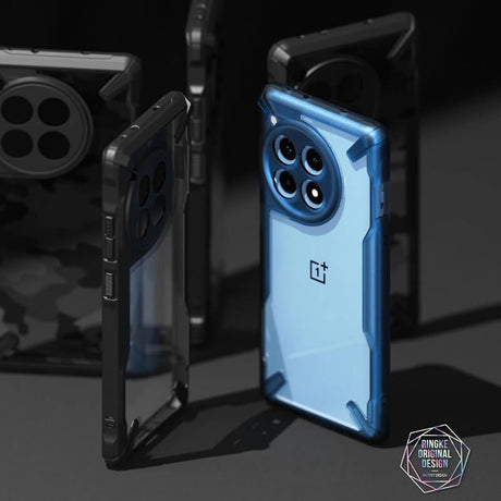 Противоударен Хибриден Калъф за Oneplus 12R, Ringke Fusion X Case, Черен (3)