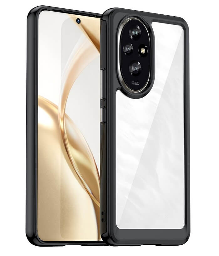 Хибриден Калъф за Honor 200 Pro, GKK Acrylic Case, Черен