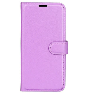 Кожен Калъф с Джобове за Honor 200 Pro, Wallet Book Case, Лилав