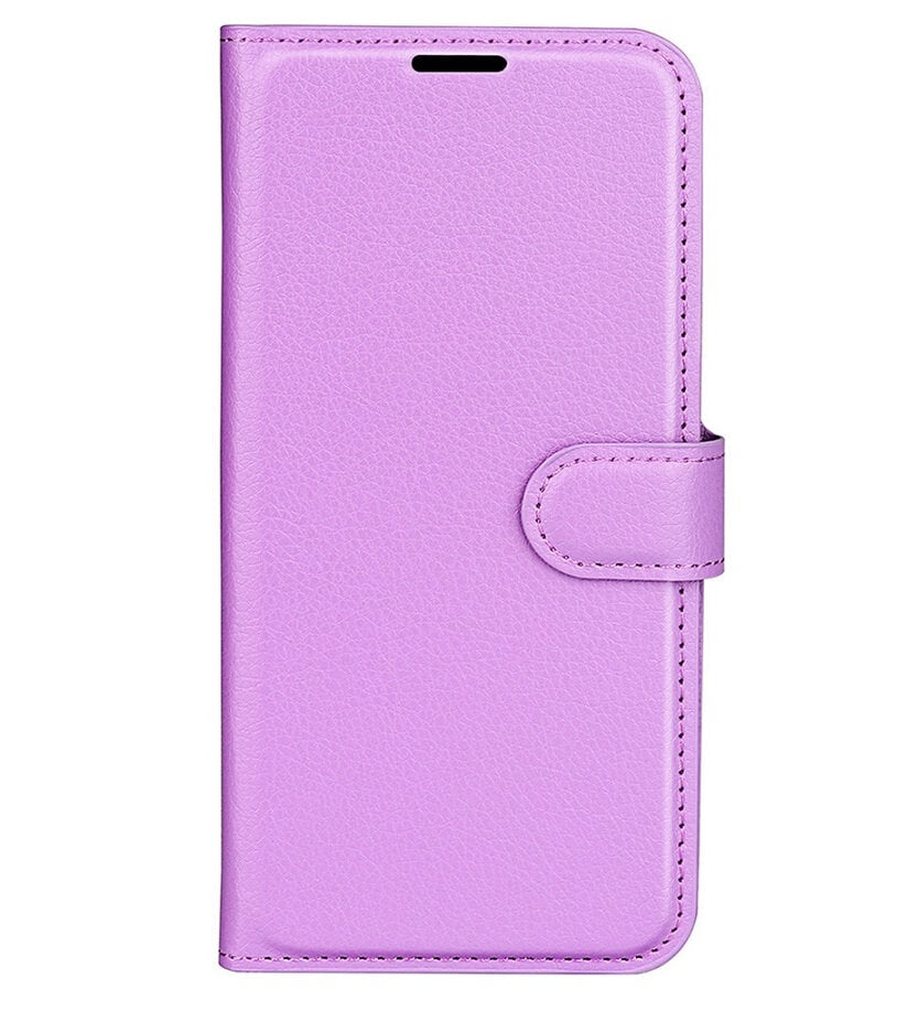 Кожен Калъф с Джобове за Honor 200, Wallet Book Case, Лилав