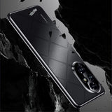 Кожен Калъф за Honor 200 Pro, Slim Leather Case, Черен (4)