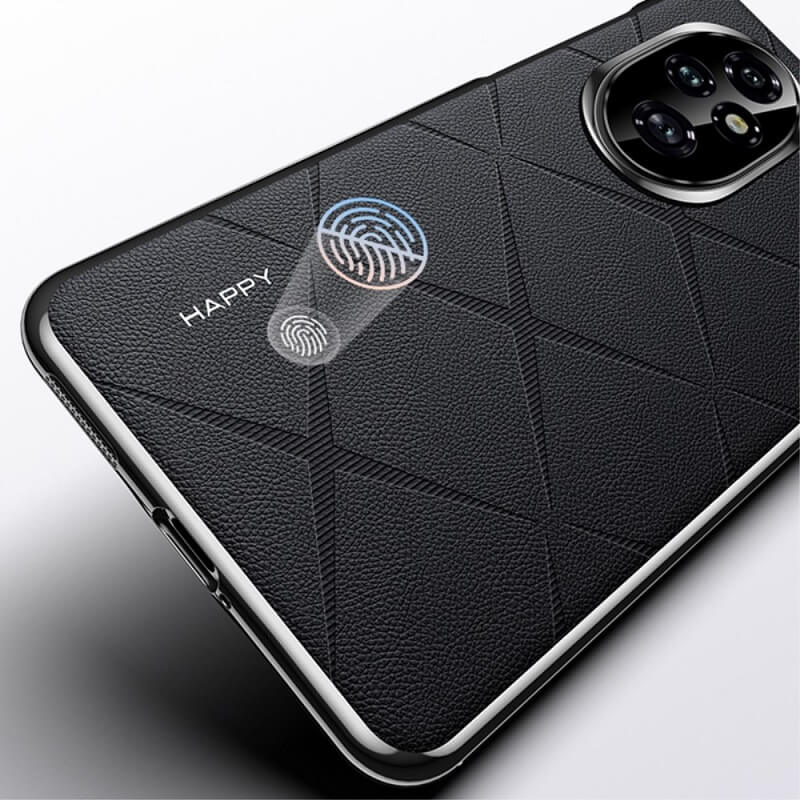 Кожен Калъф за Honor 200 Pro, Slim Leather Case, Черен (6)