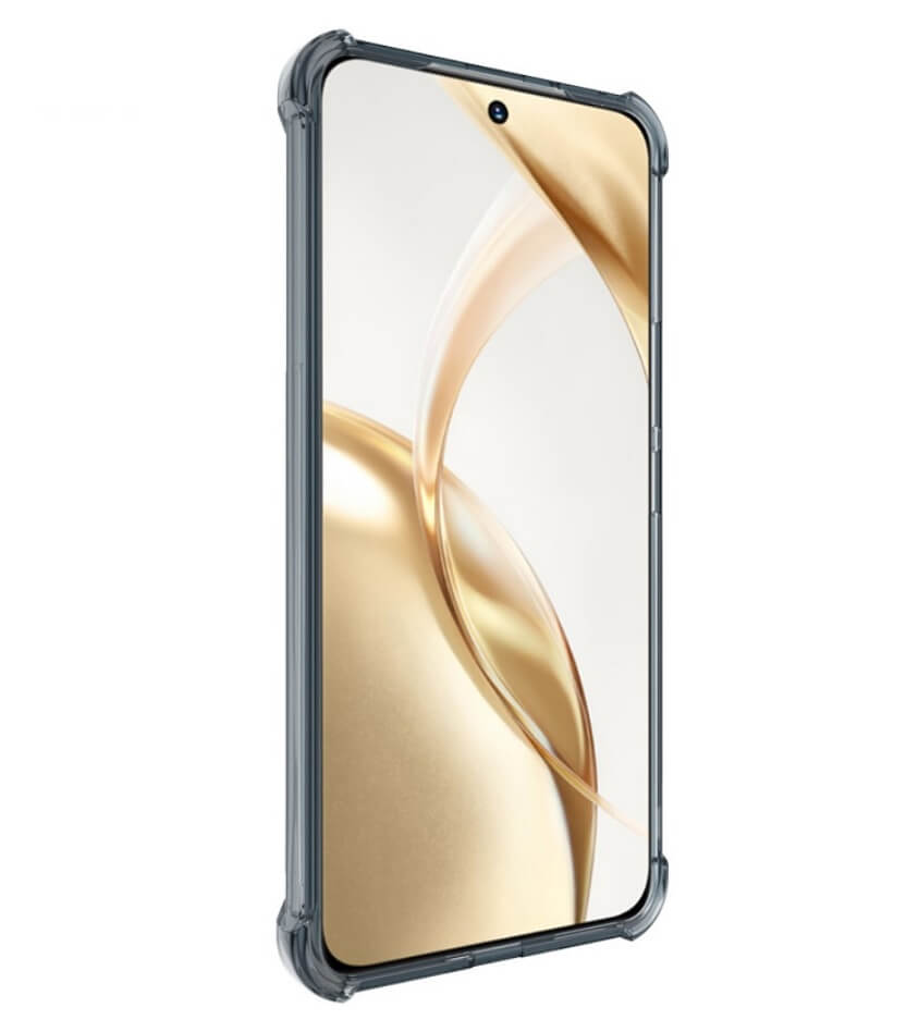 Противоударен Силиконов Калъф за Honor 200, Imak Shockproof Case, Черен (2)