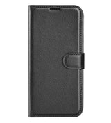 Кожен Калъф с Джобове за Honor 200 Lite, Wallet Book Case, Черен
