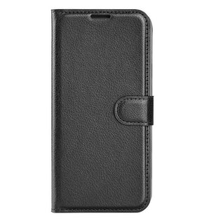 Кожен Калъф с Джобове за Honor 200 Lite, Wallet Book Case, Черен