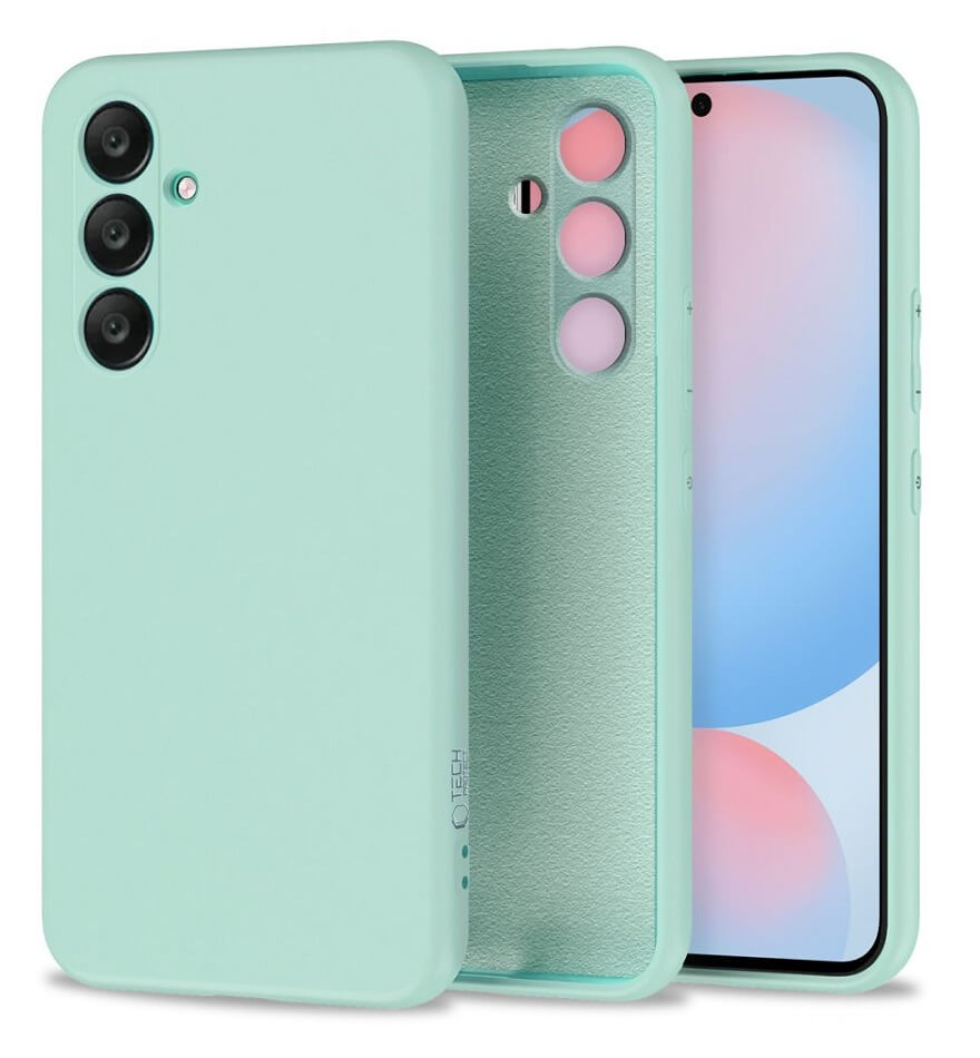 Силиконов Калъф за Samsung S24 FE, Tech-Protect Icon Soft Case, Син
