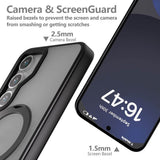 Magsafe Калъф за Samsung S24 FE, Tech-Protect Magring Case, Черен (3)
