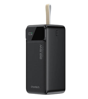 Външна Батерия с Бързо Зареждане, Choetech B732 22.5W PD/QC 50000 mAh, Черен