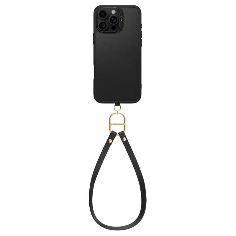 Magsafe Кожен Калъф с Връзки за iPhone 16 Pro, Spigen Cyrill Kajuk Classic Charm, Черен (2)