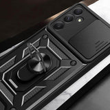 Калъф с Предпазител за Камера и Стойка за Samsung S24 FE, Tech-Protect CamShield Pro Case, Черен (6)