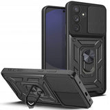 Калъф с Предпазител за Камера и Стойка за Samsung S24 FE, Tech-Protect CamShield Pro Case, Черен