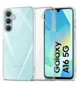 Блестящ Калъф за Samsung A16, Tech-Protect FlexAir Glitter Case, Прозрачен
