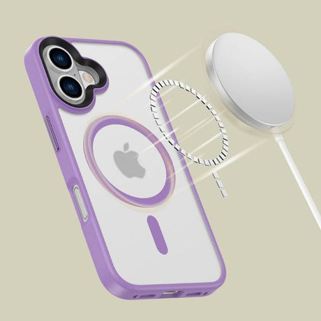 Magsafe Калъф за iPhone 16, Tech-Protect MagMat Case, Лилав (3)