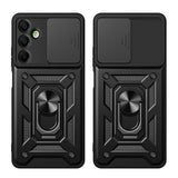 Калъф с Предпазител за Камера и Стойка за Samsung A16, Tech-Protect Kickstand Pro Case, Черен (2)