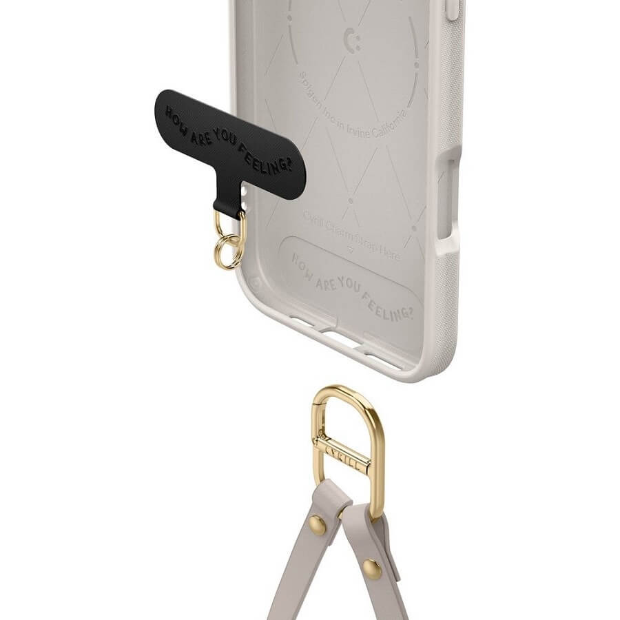 Magsafe Кожен Калъф с Връзки за iPhone 16 Pro Max, Spigen Cyrill Kajuk Classic Charm, Бежов (5)