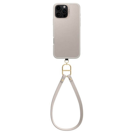 Magsafe Кожен Калъф с Връзки за iPhone 16 Pro, Spigen Cyrill Kajuk Classic Charm, Бежов (2)