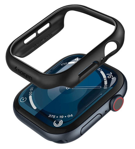 Калъф за Apple Watch 11/ 10 46mm, Spigen Thin Fit Case, Черен (2)