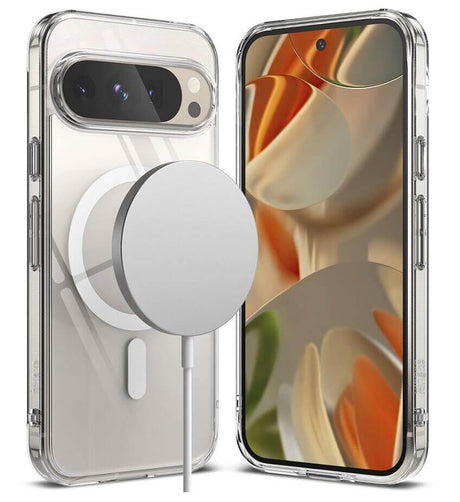 Magsafe Калъф за Google Pixel 9 Pro/ 9, Ringke Fusion Magnetic Case, Прозрачен (2)