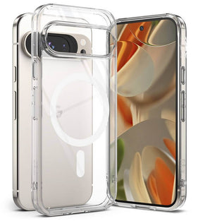 Magsafe Калъф за Google Pixel 9 Pro/ 9, Ringke Fusion Magnetic Case, Прозрачен
