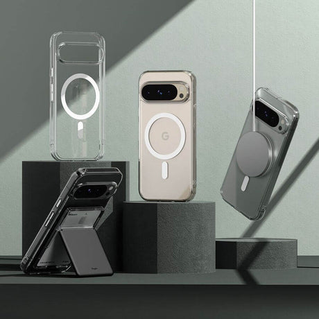 Magsafe Калъф за Google Pixel 9 Pro/ 9, Ringke Fusion Magnetic Case, Прозрачен (5)