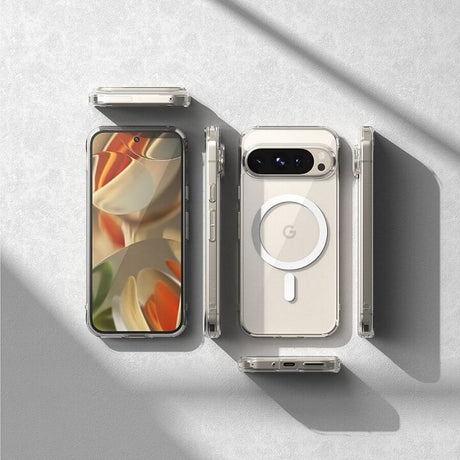 Magsafe Калъф за Google Pixel 9 Pro/ 9, Ringke Fusion Magnetic Case, Прозрачен (7)