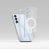 Magsafe Калъф за Samsung S24 FE, Ringke Fusion Magnetic Case, Прозрачен (2)