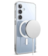 Magsafe Калъф за Samsung S24 FE, Ringke Fusion Magnetic Case, Прозрачен