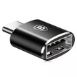 USB-C Преход/Адаптер, Baseus USB-A to USB-C OTG, Черен