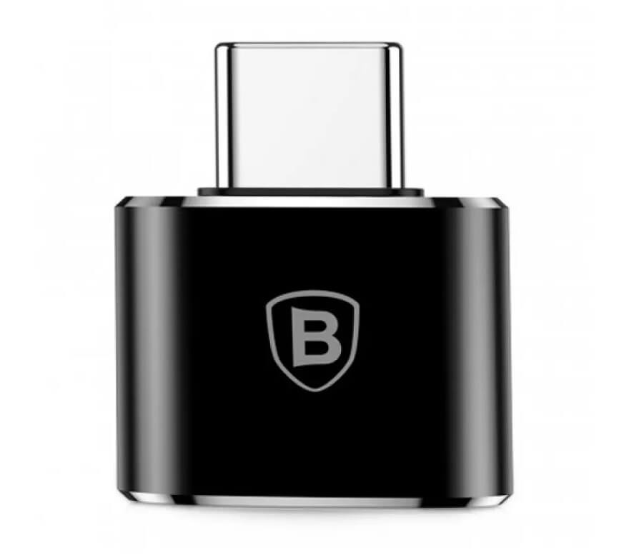 USB-C Преход/Адаптер, Baseus USB-A to USB-C OTG, Черен (3)