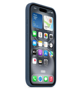 Оригинален Силиконов Калъф за iPhone 16, Silicone Magsafe Case MYY23ZM/A, Син (4)