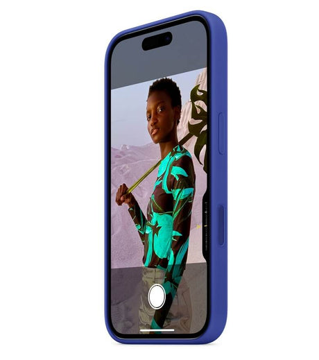Оригинален Силиконов Калъф за iPhone 16, Silicone Magsafe Case MYY23ZM/A, Син (5)