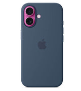 Оригинален Силиконов Калъф за iPhone 16, Silicone Magsafe Case MYY23ZM/A, Син (2)
