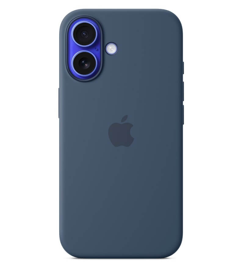Оригинален Силиконов Калъф за iPhone 16, Silicone Magsafe Case MYY23ZM/A, Син