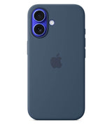 Оригинален Силиконов Калъф за iPhone 16, Silicone Magsafe Case MYY23ZM/A, Син