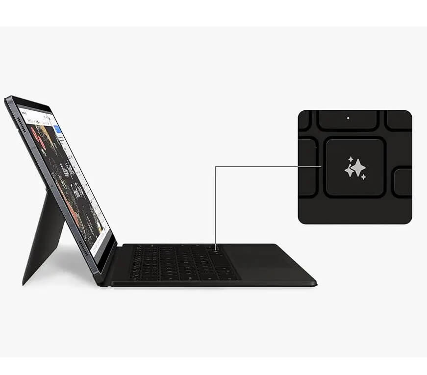 Оригинален Калъф с Клавиатура за Samsung Tab S10/S9 Ultra 14.6" Keyboard-TouchPad Book Case EF-DX925UBEGWW, Черен (9)