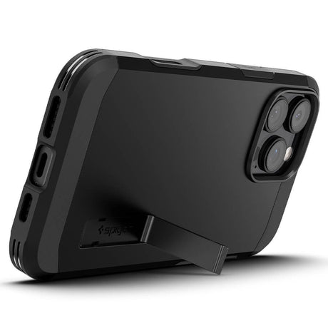MagSafe Противоударен Калъф за iPhone 16 Pro, Spigen Tough Armor T Case, Черен (7)