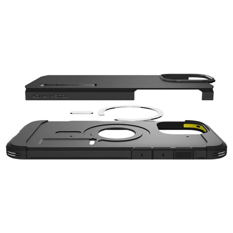 MagSafe Противоударен Калъф за iPhone 16 Pro Max, Spigen Tough Armor T Case, Черен (9)