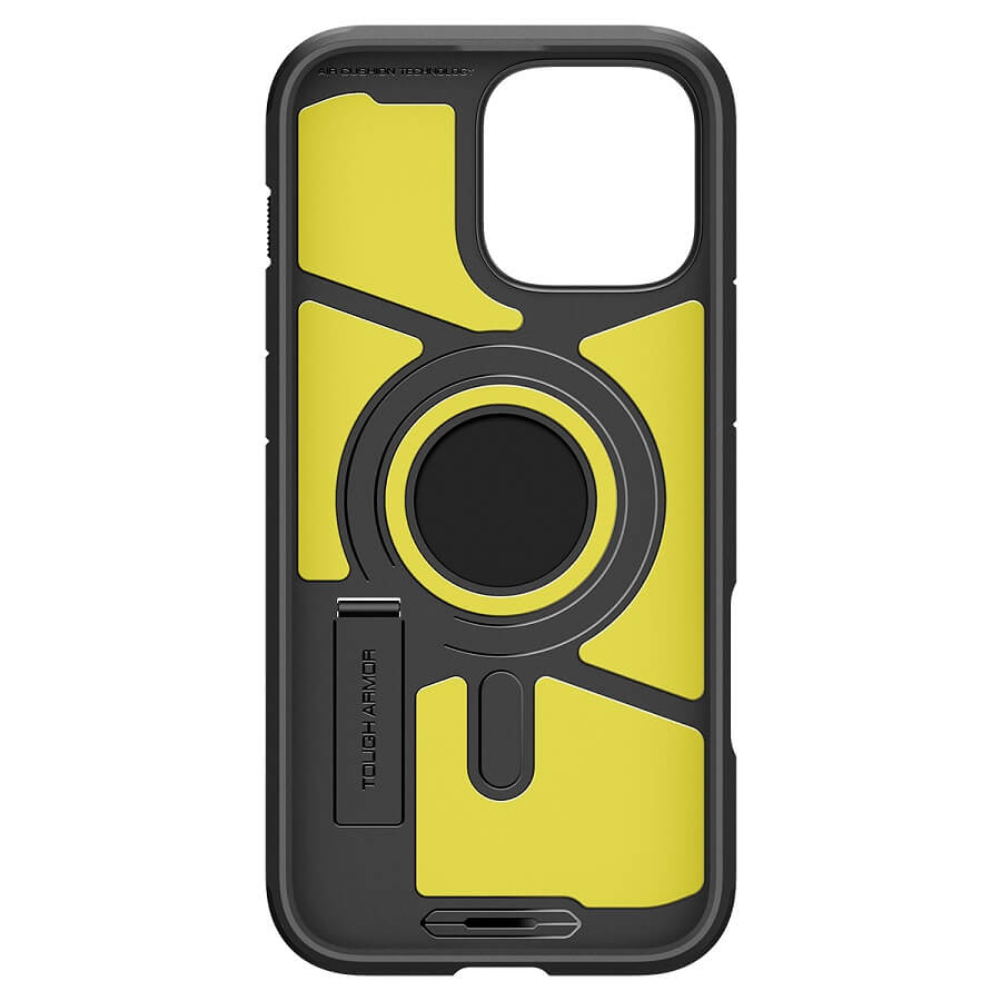 MagSafe Противоударен Калъф за iPhone 16 Pro Max, Spigen Tough Armor T Case, Черен (4)