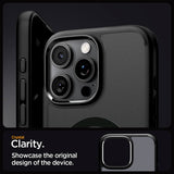 Magsafe Противоударен Калъф за iPhone 16 Pro, Spigen Ultra Hybrid T Frost Case, Черен (8)