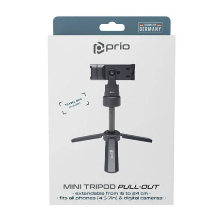 Трипод-Статив, Prio Mini Tripod Pull-Out, Черен (8)