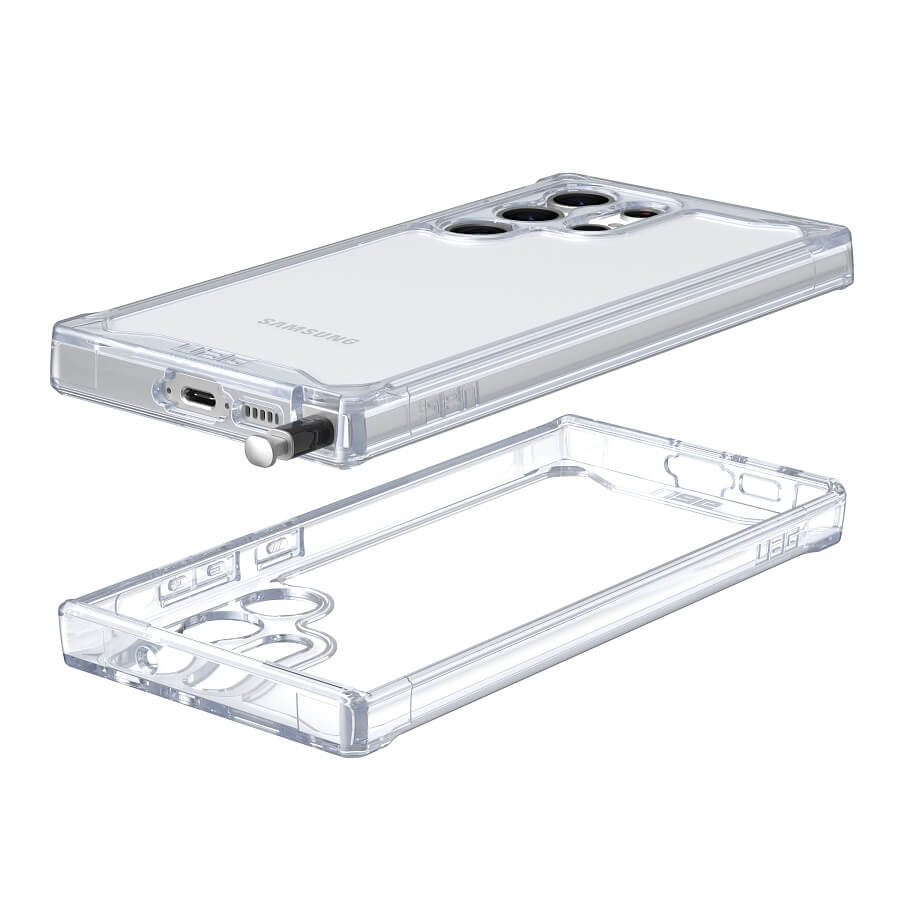 Противоударен Калъф за Samsung S23 Ultra, UAG Plyo Ice Case, Прозрачен (4)
