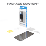 Затъмняващ Стъклен Протектор за iPhone 15 Pro, Prio 3D Privacy Tempered Glass, Черен (4)