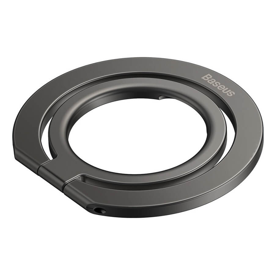 Magsafe Поставка-Пръстен, Baseus Halo Metal Ring Stand, Тъмно Сив (2)