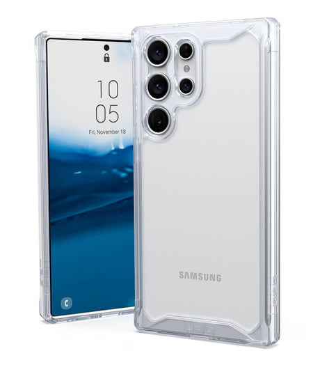 Противоударен Калъф за Samsung S23 Ultra, UAG Plyo Ice Case, Прозрачен (3)