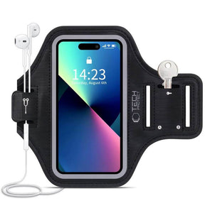 Спортен Калъф за Телефон за Ръка, Tech-Protect Universal Sports Armband, Черен