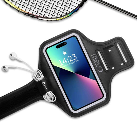Спортен Калъф за Телефон за Ръка, Tech-Protect Universal Sports Armband, Черен (2)