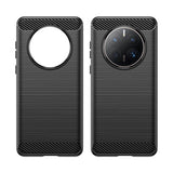 Противоударен Калъф за Huawei Mate 50 Pro, Premium Carbon Case, Черен (7)