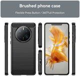 Противоударен Калъф за Huawei Mate 50 Pro, Premium Carbon Case, Черен (8)