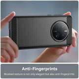 Противоударен Калъф за Huawei Mate 50 Pro, Premium Carbon Case, Черен (4)